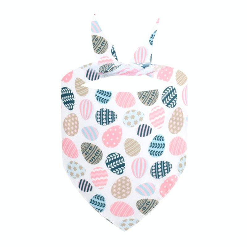 Cute Pet Triangle Towel Bib Cartoon Cats And Dogs Drool Towel Scarf - 01