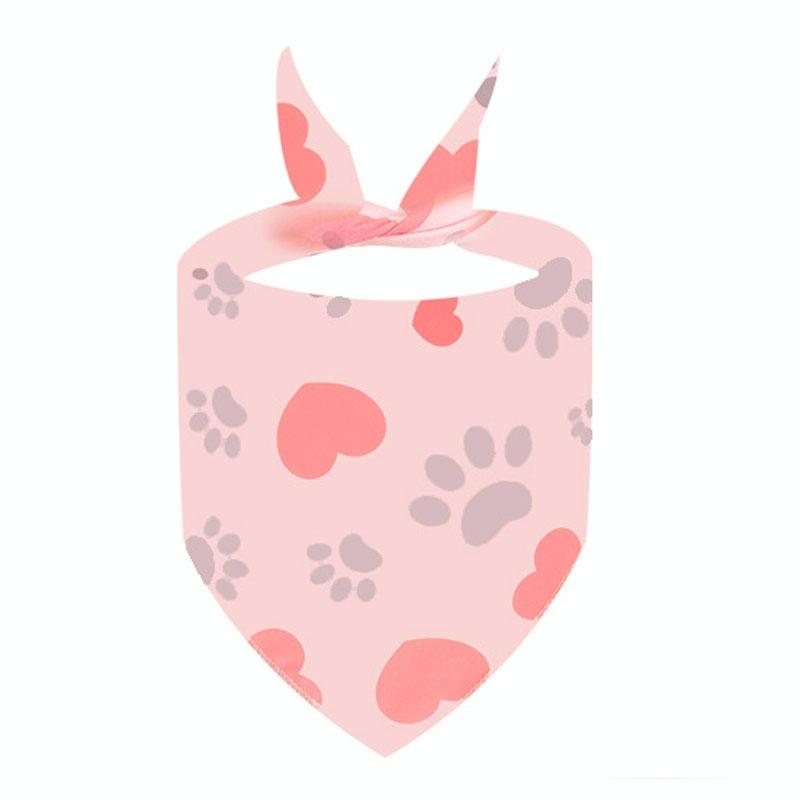 Cute Pet Triangle Towel Bib Cartoon Cats And Dogs Drool Towel Scarf - 05