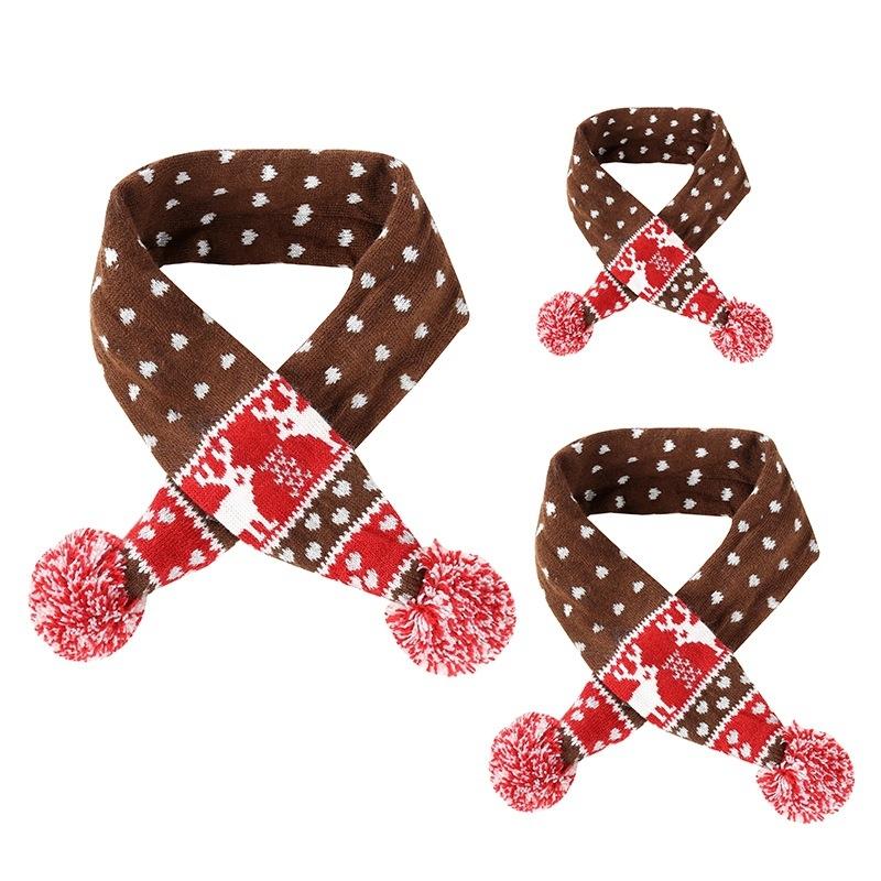 Cozy Elk Dog Scarf Size S Brown