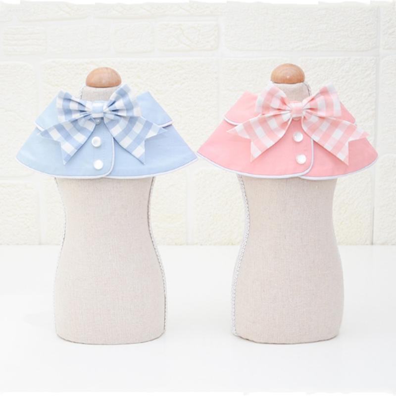 Pet Accessories Dog Small Shawl Bib Saliva Towel Triangle Scarf - Size M - Light Pink