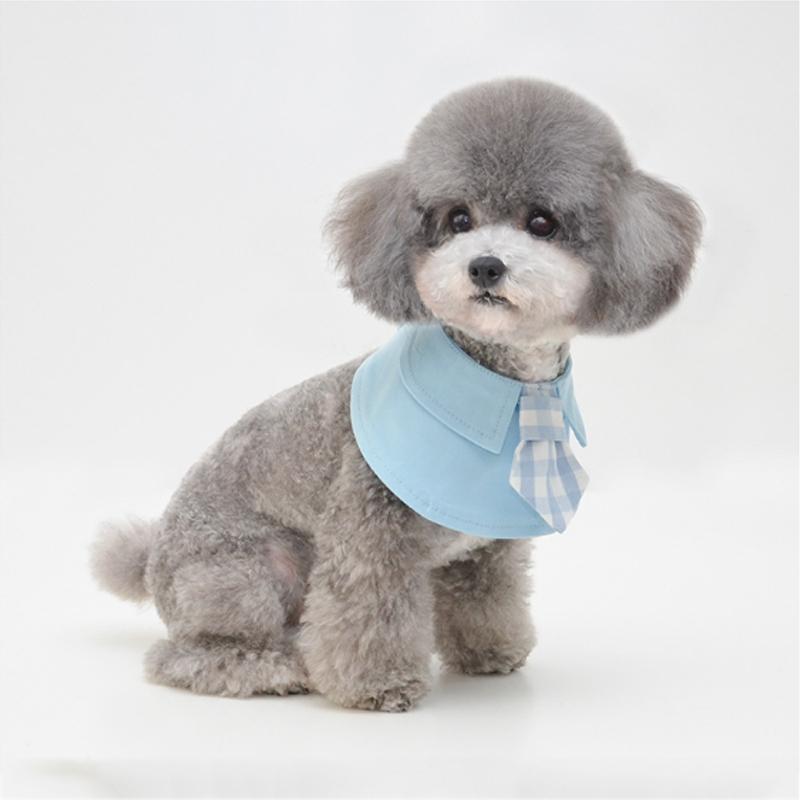 Pet Shawl Scarf Saliva Towel Dog Clothes Accessories - Size L - Pink