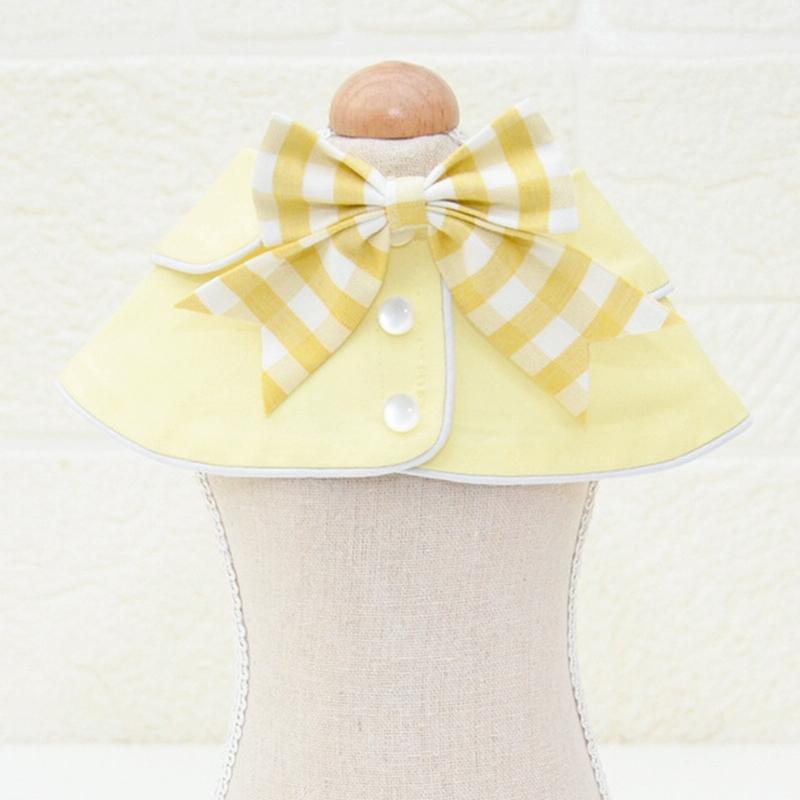 Pet Accessories Dog Small Shawl Bib Saliva Towel Triangle Scarf - Size M - Light Green