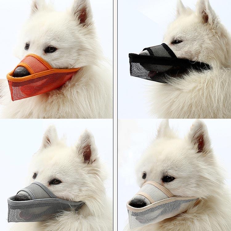 Dog Mouth Cover Anti-Bite Mesh Dog Mouth Cover Medium And Large Dogs Anti-Drop Mask Xs - Green
