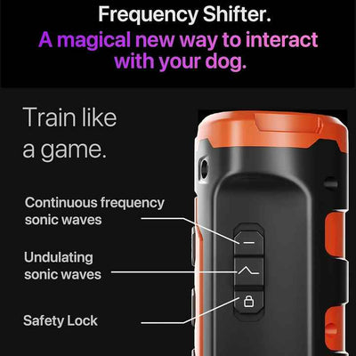 Gray Multifunctional Ultrasonic Dog Repeller & Flashlight - Long-Range SOS Emergency Light