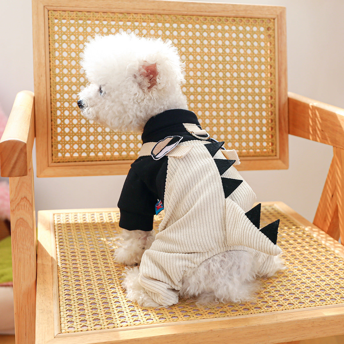 L Cute Little Backless Trousers Cute Four-Legged Dog Clothes - Spring/Summer Pet Outfit, Soft & Breathable