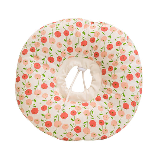 2 pcs Small Cherry Soft Pet Recovery Collar - Comfortable Anti-Lick Cone for Cats & Dogs Size M