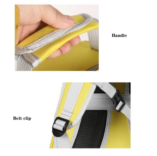 Pink Stylish Transparent PVC Pet Carrier Backpack - Large Capacity, Multi-Use for Birds & Cats(Including Wooden Stick)