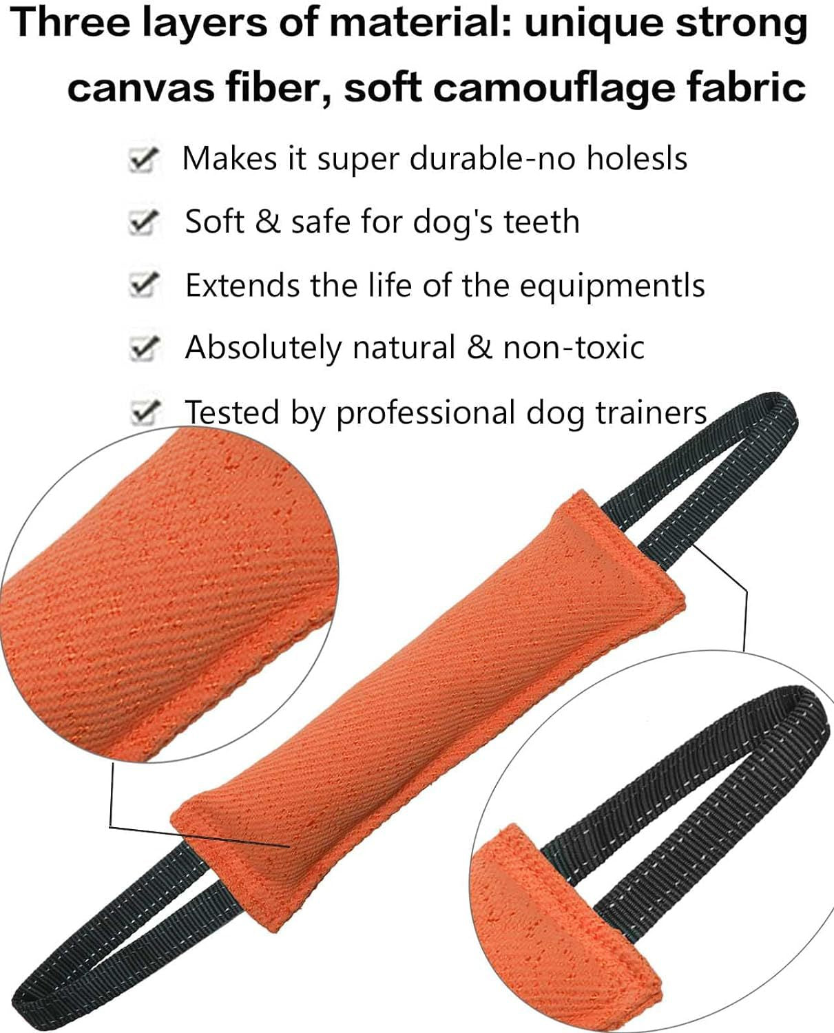 Red Durable 2-Pack Tug-of-War Dog Training Toy - Tear-Resistant, Safe & Interactive for All Breeds
