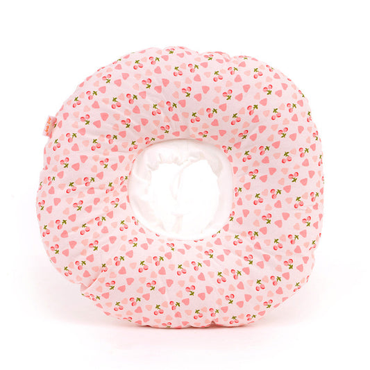 2 pcs Strawberry Soft Pet Recovery Collar - Comfortable Anti-Lick Cone for Cats & Dogs Size L