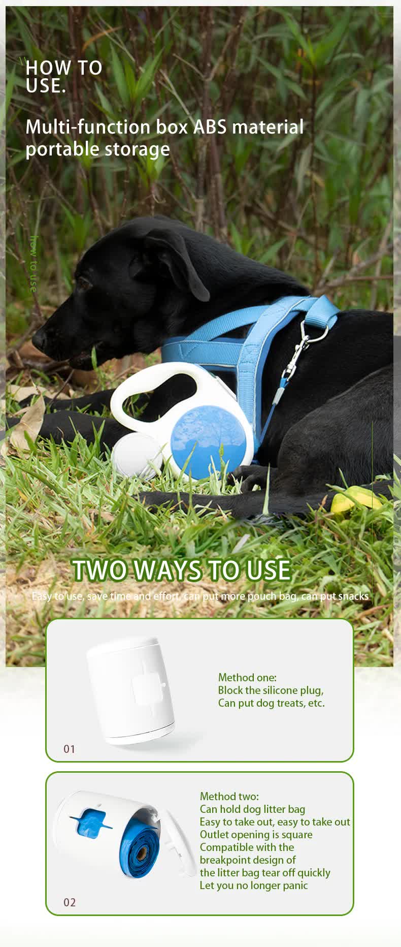 Tomato red 5M Retractable Dog Leash - With Small Box, Suitable For Small And Medium Dogs