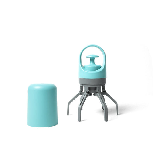 Blue Portable Pet Poop Scooper - 6-Claw Design