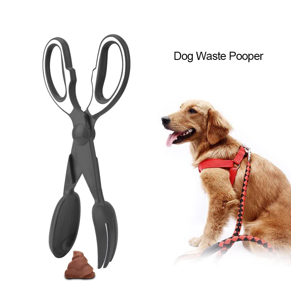2 Pcs Pink Pet Poop Scooper with Long Handle - Durable Plastic Waste Picker for Dogs and Cats