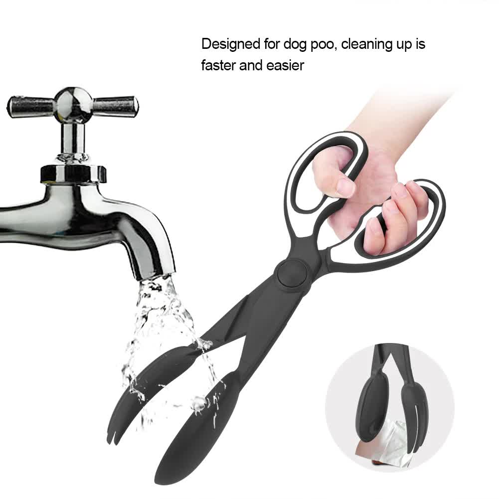 2 Pcs Pink Pet Poop Scooper with Long Handle - Durable Plastic Waste Picker for Dogs and Cats