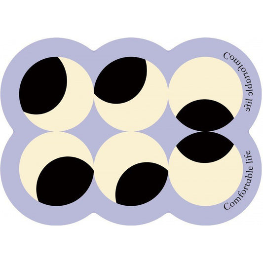 Style 3 Purple,White And Black Absorbent Diatomaceous Earth Pet Feeding Mat - Non-Slip & Quick Dry Placemat (50x80cm)