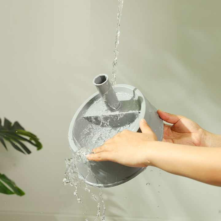 Pink Base Adjustable Height Pet Water Dispenser with Food Bowl Base - Non-Drip Bottle Feeder Station for Dogs & Cats