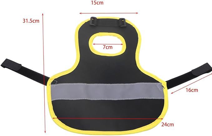 4 Pcs Camouflage Green High Visibility Chicken & Duck Safety Vest - Reflective Poultry Jacket