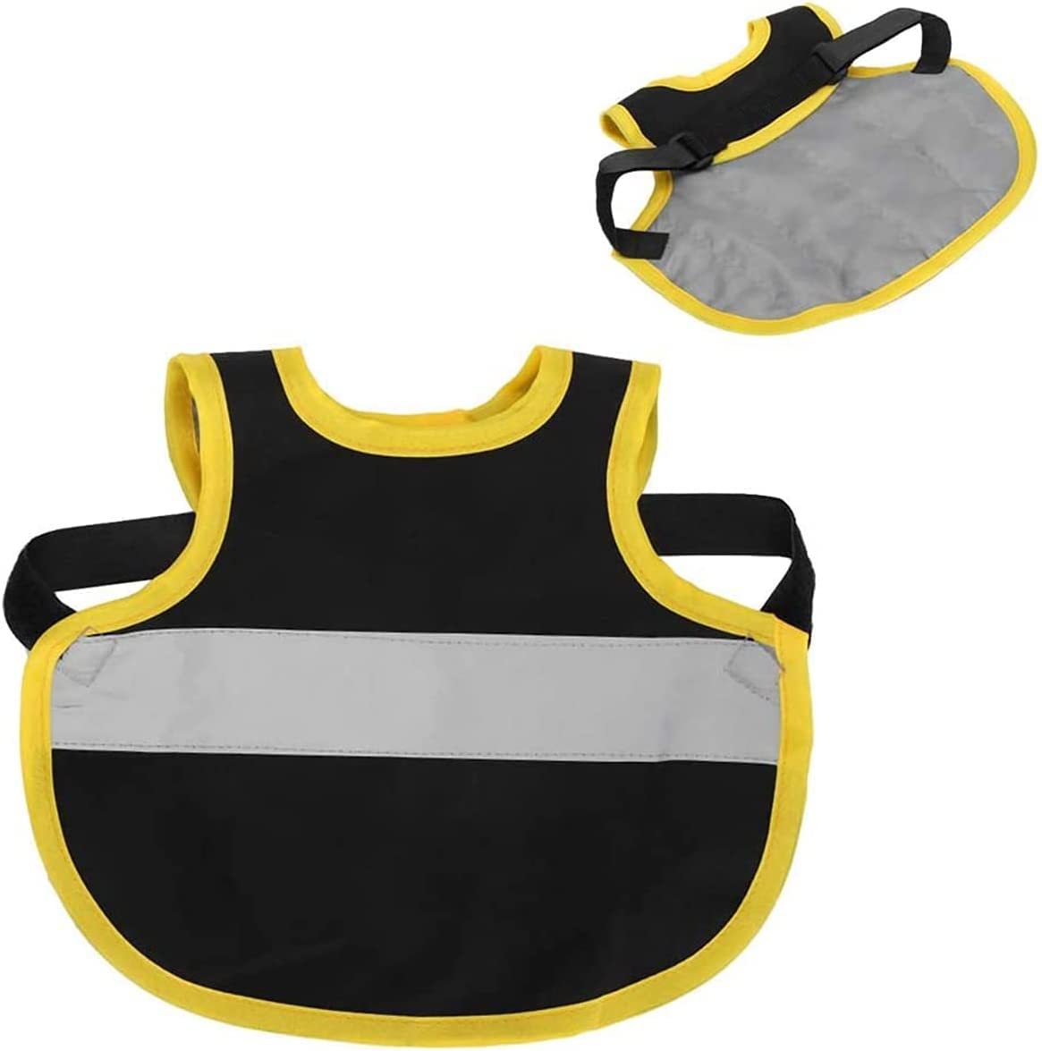 4 Pcs Camouflage Green High Visibility Chicken & Duck Safety Vest - Reflective Poultry Jacket