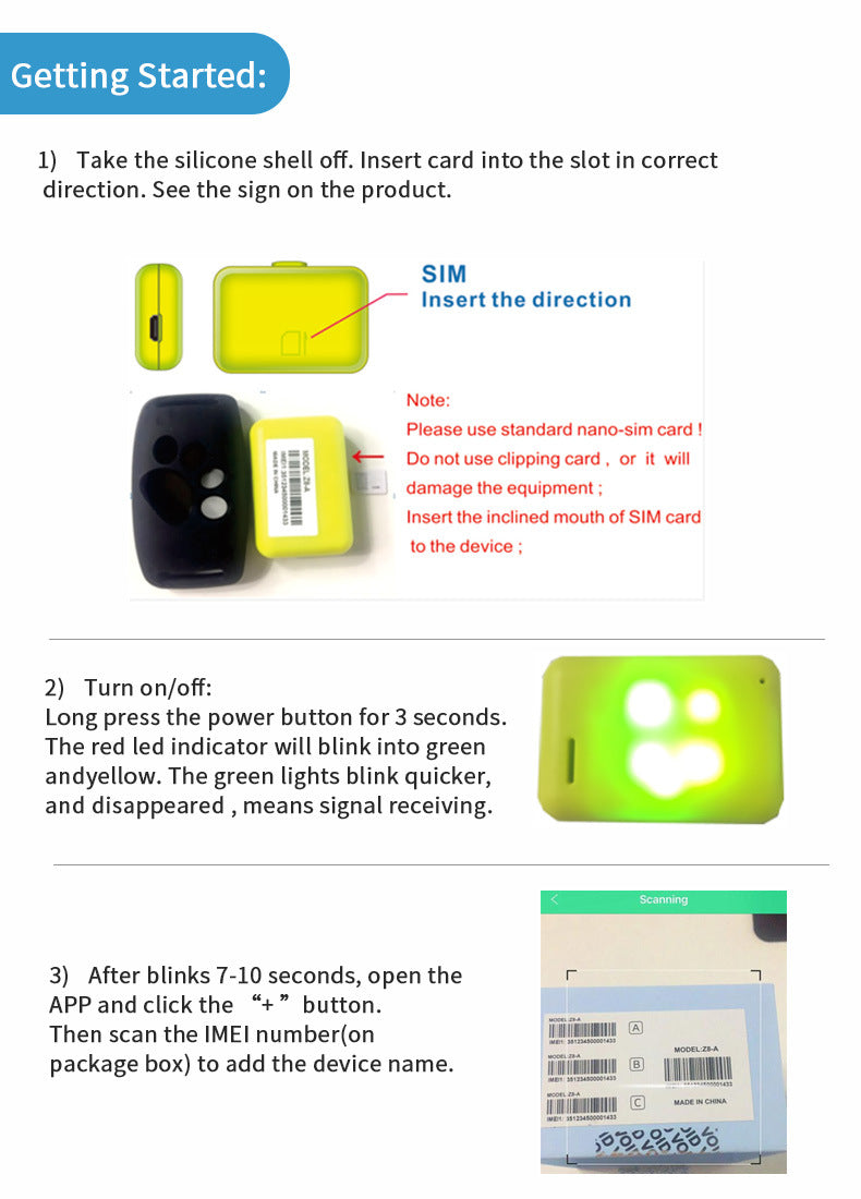 Pink Real-Time Pet GPS Tracker Locator - Magnetic Charging, Multi-Mode Positioning for Dogs & Cats