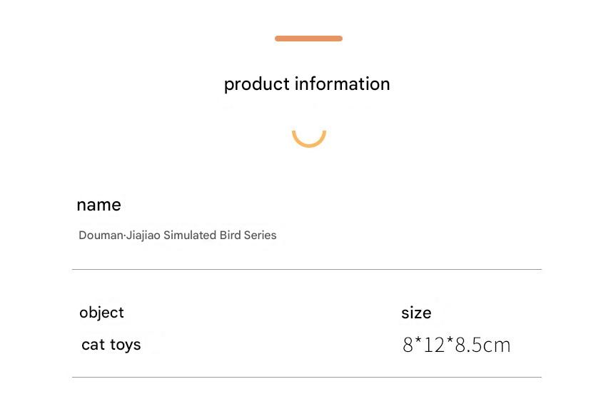 Interactive Plush Cat Toy - Lifelike Bird with Chirping Sounds and Feathers,Light Gray